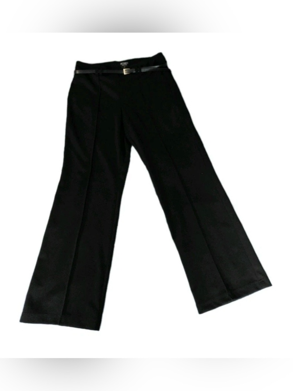 Soho Black Wide-Leg Dress Pants